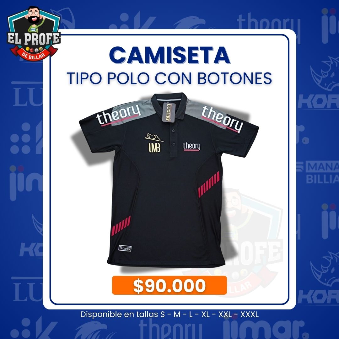 Ropa | Camiseta Theory | Negro Rojo