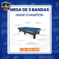 Mesa de 3 Bandas Jimar | Modelo Champion