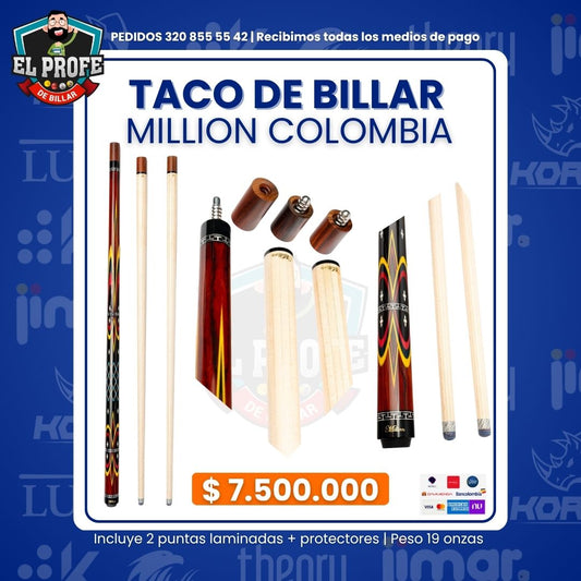 Taco de Billar Million Colombia